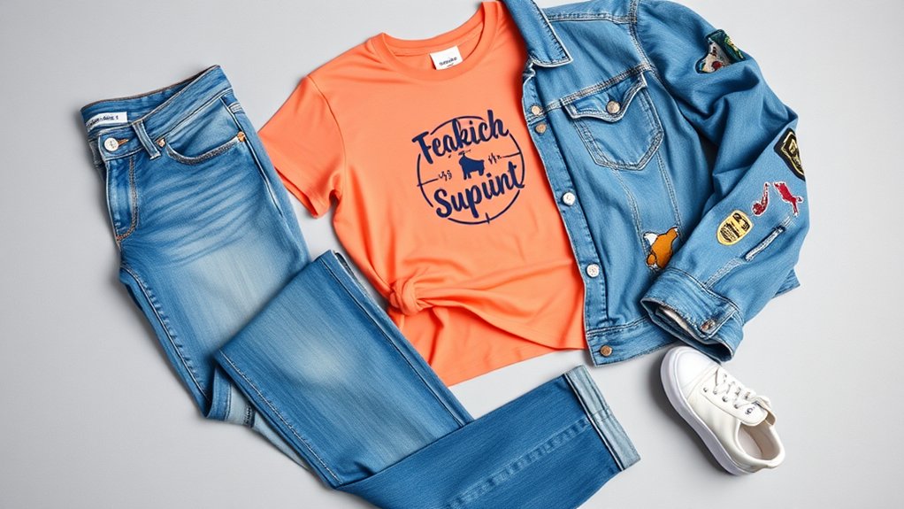 klasyczny dżins do szkoły